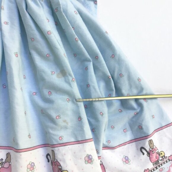 Vintage‎ Daisy Kingdom Blue Bunny Full Circle Pinafore Crinoline Dress No Tag - Picture 7 of 16